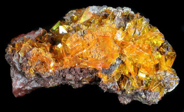 Bright Orange Wulfenite Cluster - Rowley Mine, AZ #34891